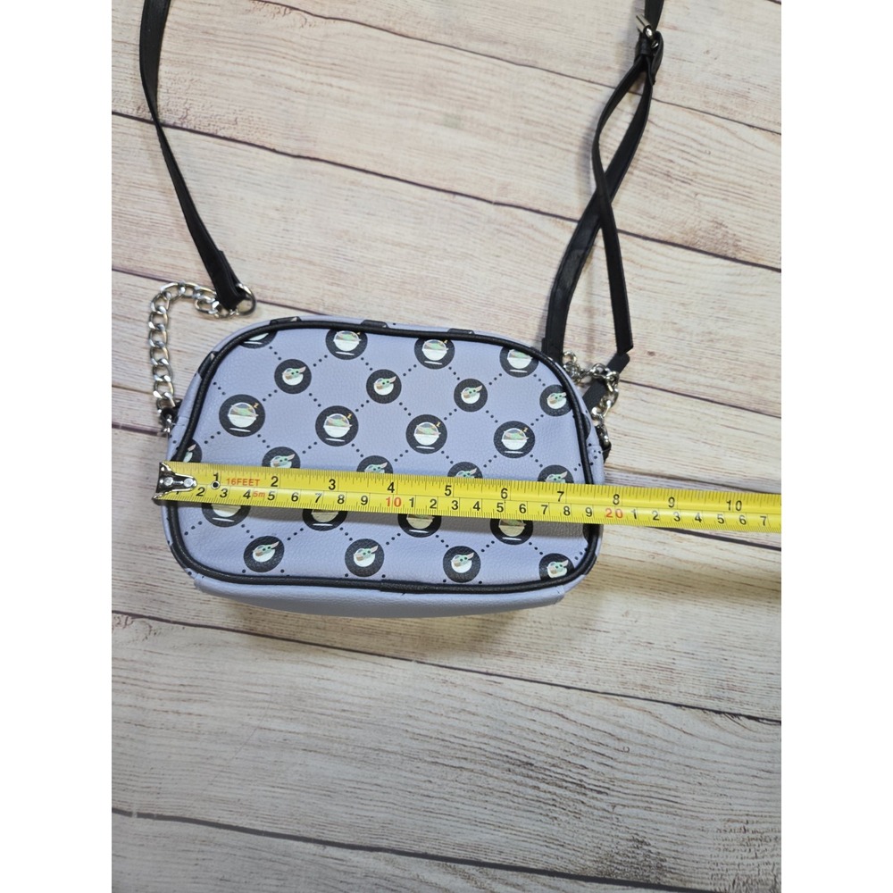 Star Wars Grogu All over print small Purse Zipper Gray Baby Yoda - Picture 3 of 10